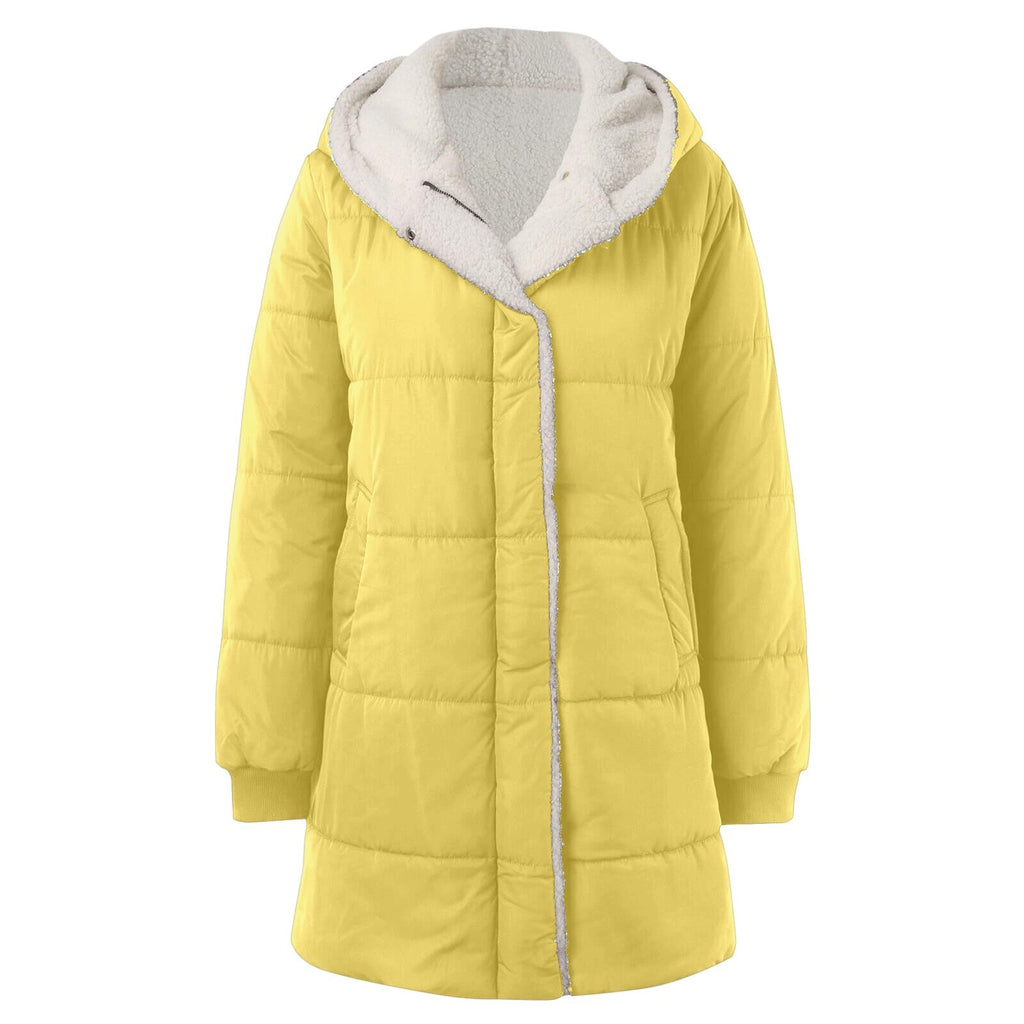 Women's Winter Puffer Jacket - Warm Padded Coat for UK Daily Wear Windproof Outer Loose Casual Fit Lightweight Padded Overcoat Cold Weather Resistant Autumn Outwear Jackets