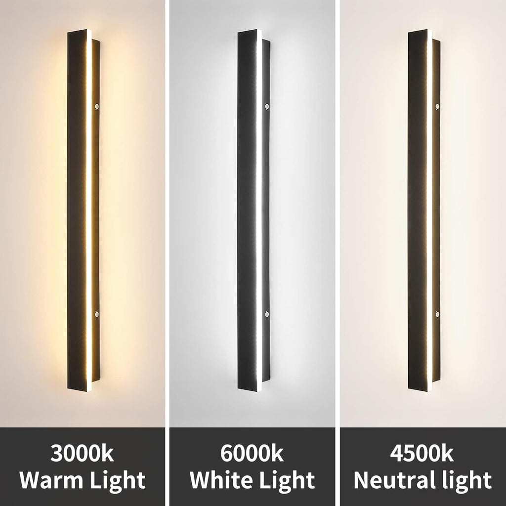 Outdoor LED Wall Light 80cm IP65 3 Colour Modern Strip Garden Lamp Mikeru