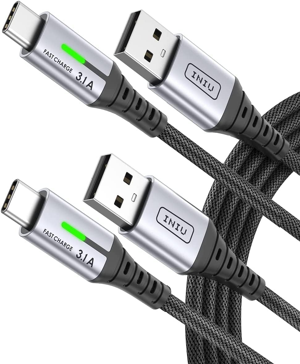INIU USB C Charger Cable, [2m] USB A to USB C Charging Cable 3.1A
