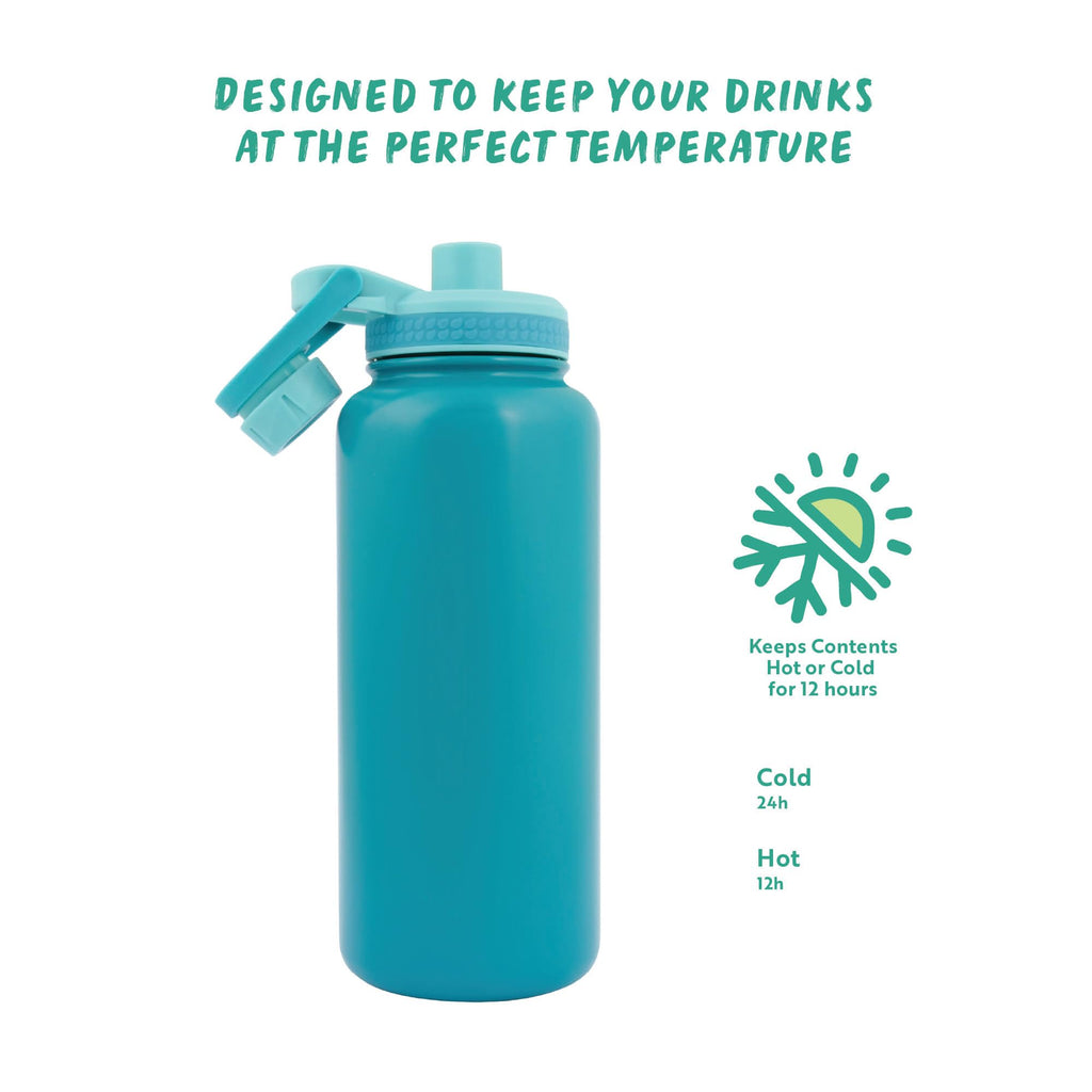 Polar Gear Insulated Water Bottle with Flip Straw - 800ml Wine