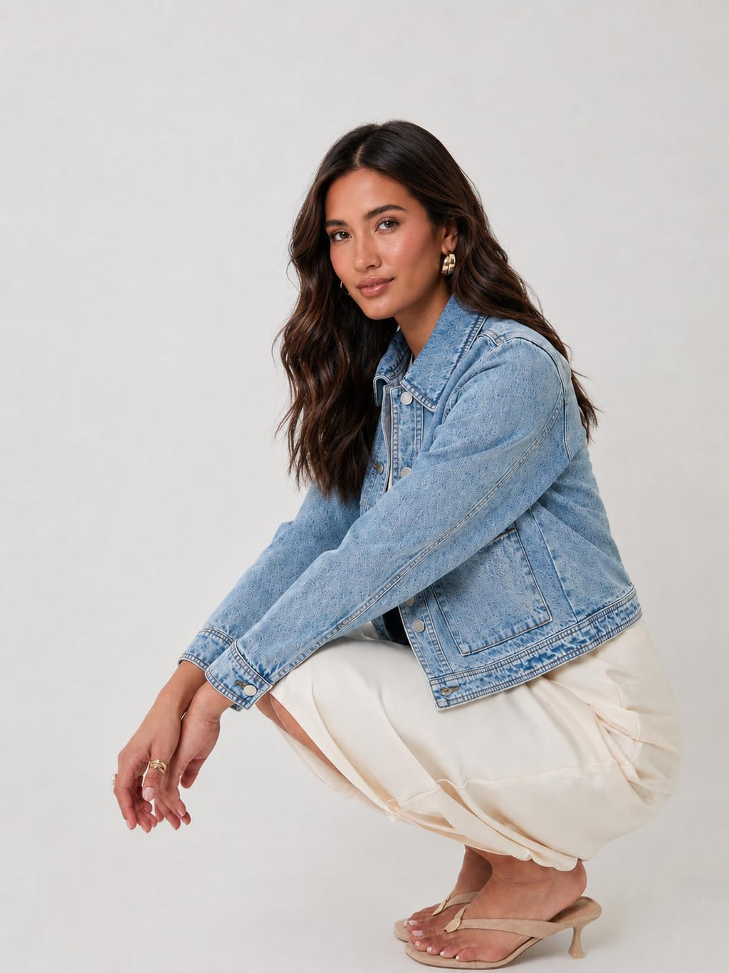 UC Ex High Street Brand Summer Denim Jackets Women, Ladies Button Up Jean Jacket