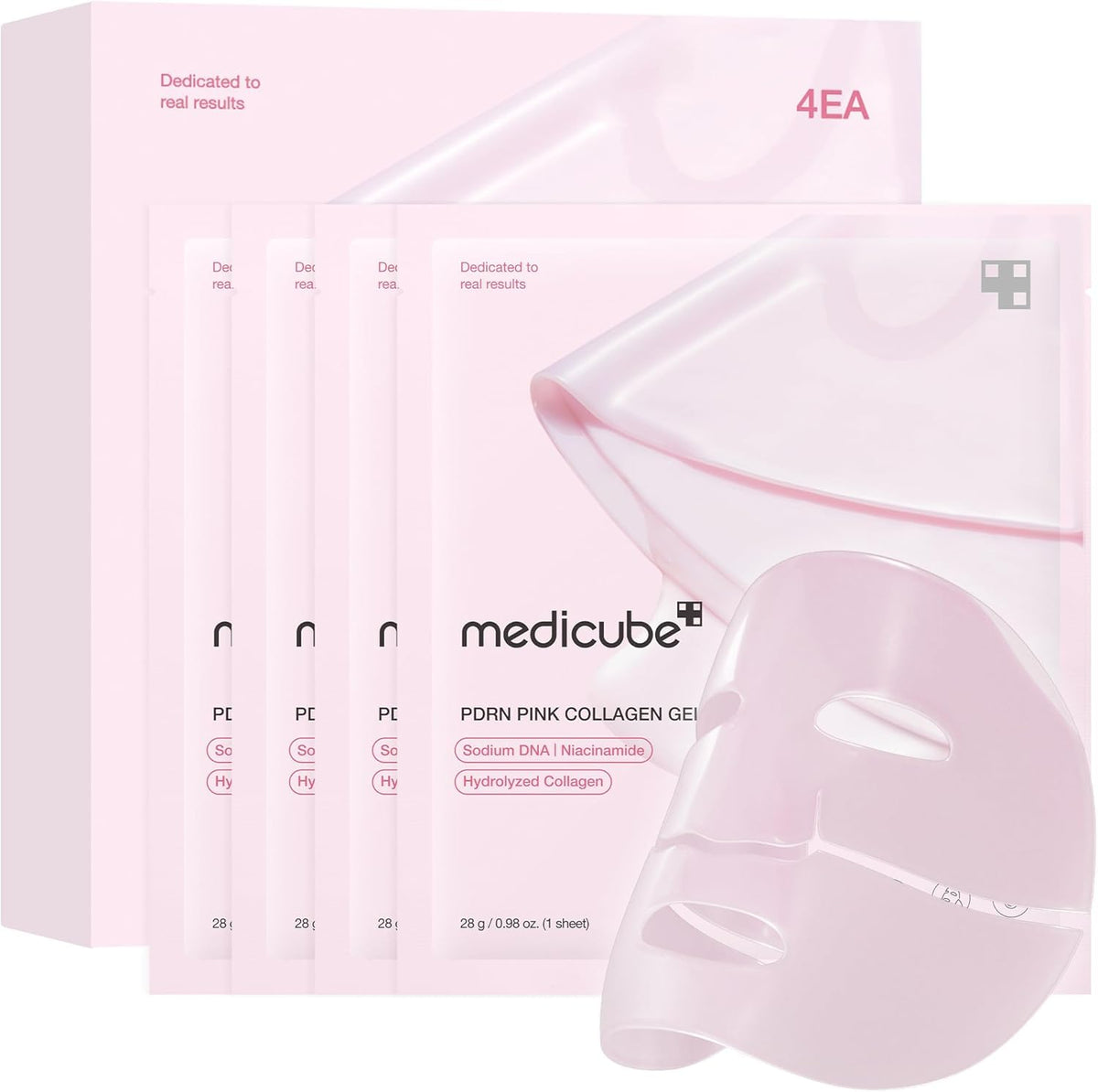 medicube Jelly Gel Mask with Brightening Kojic Acid Turmeric, 4EA