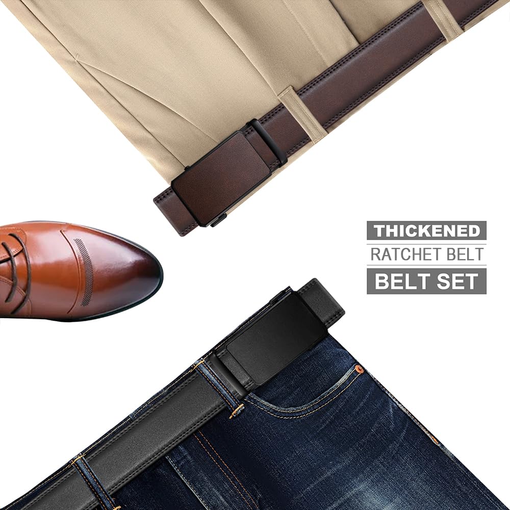 Belt Men,Ratchet Belt,Adjustable Design,Mens leather belt,Mens Belts Casual