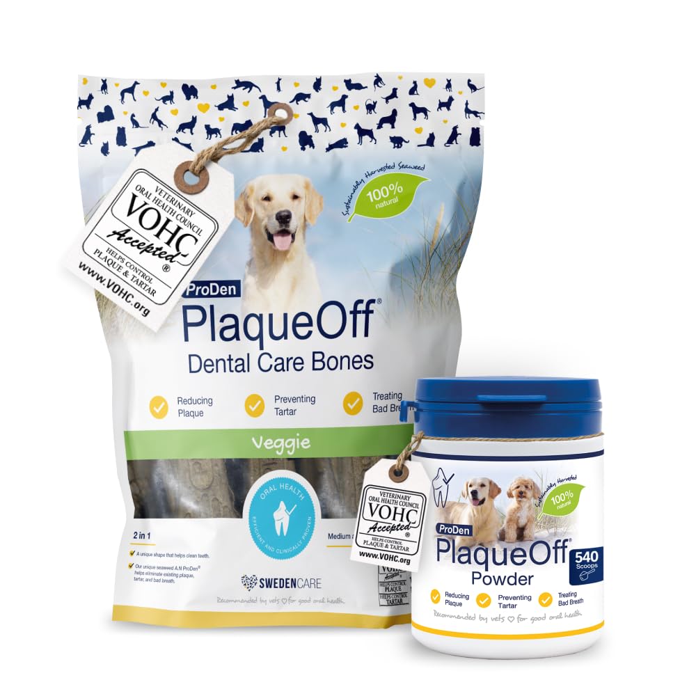 ProDen PlaqueOff 180g Powder for Dogs - VOHC Accepted 18-Month Supply