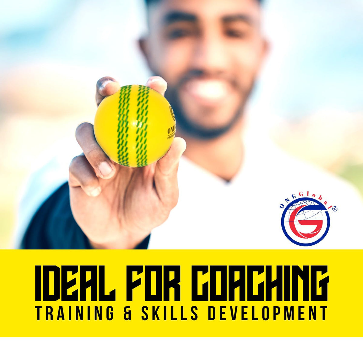 Premium Windball Soft Cricket Ball with Colour Seam | Wind Ball for Outdoor & Indoor Practice, Coaching, Garden & Beach Games