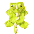 Autumn Winter Dog Clothes Cute Cat Costume Dinosaur Cosplay Outfits For Small Dogs In Fleece Coat With 4 Legs Funny Pet Clothes