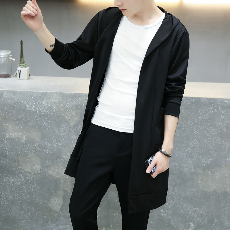 Spring And Autumn Mid-length Cardigan Trench Coat