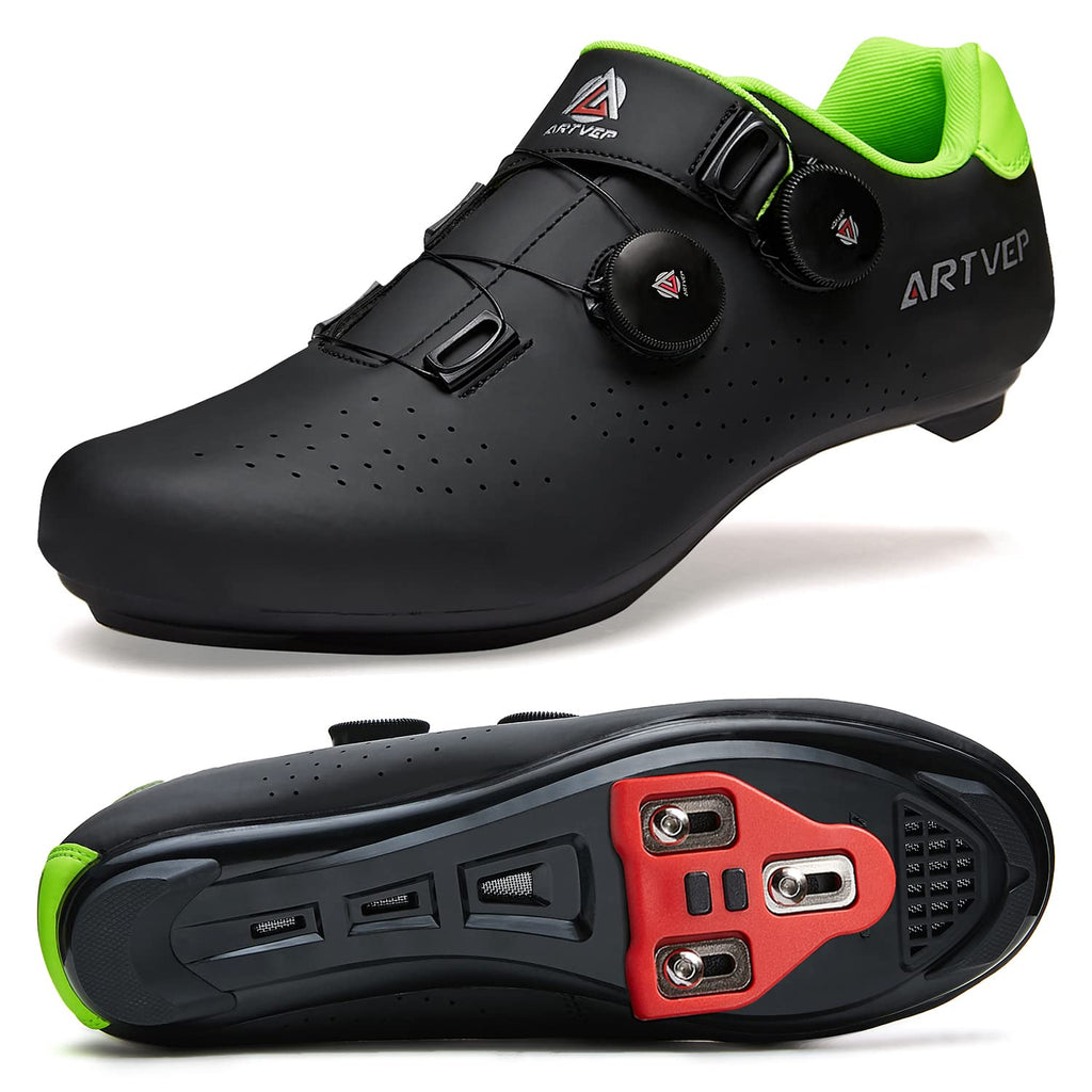 Mens Cycling Shoes Women Road Bikes MTB Shoes Compatible with Look SPD SPD-SL Delta Cleats Compatible with Peloton Shoes Indoor/Outdoor