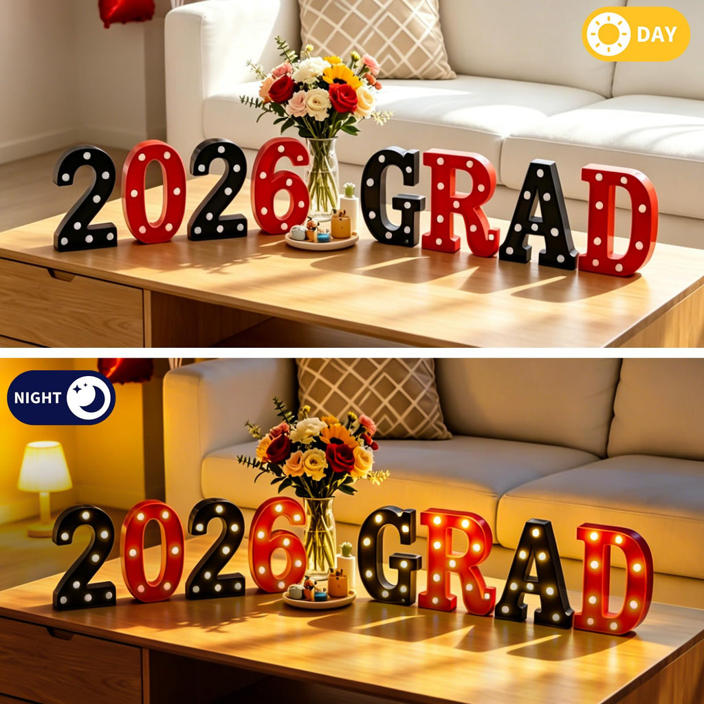 3 Pack 6.5 In Halloween Cute BOO Pumpkin Ghost Light up Letters Sign