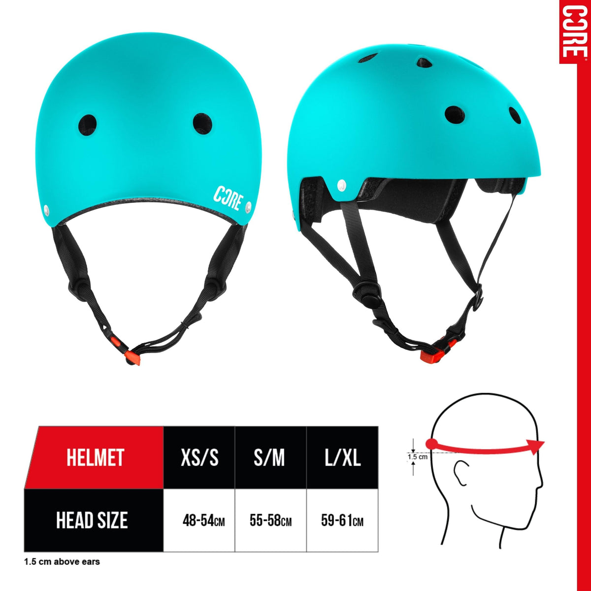 CORE Protection Helmet Skate/BMX/Bike/MTB/Roller Derby/Scooter