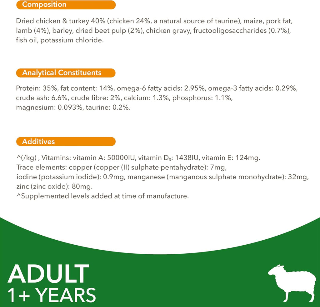 IAMS Adult Complete Dry Cat Food Chicken 3kg - Supports Strong Immune System
