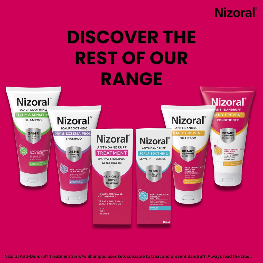Nizoral Anti-Dandruff Treatment Shampoo with Ketoconazole, 1 x 60ml