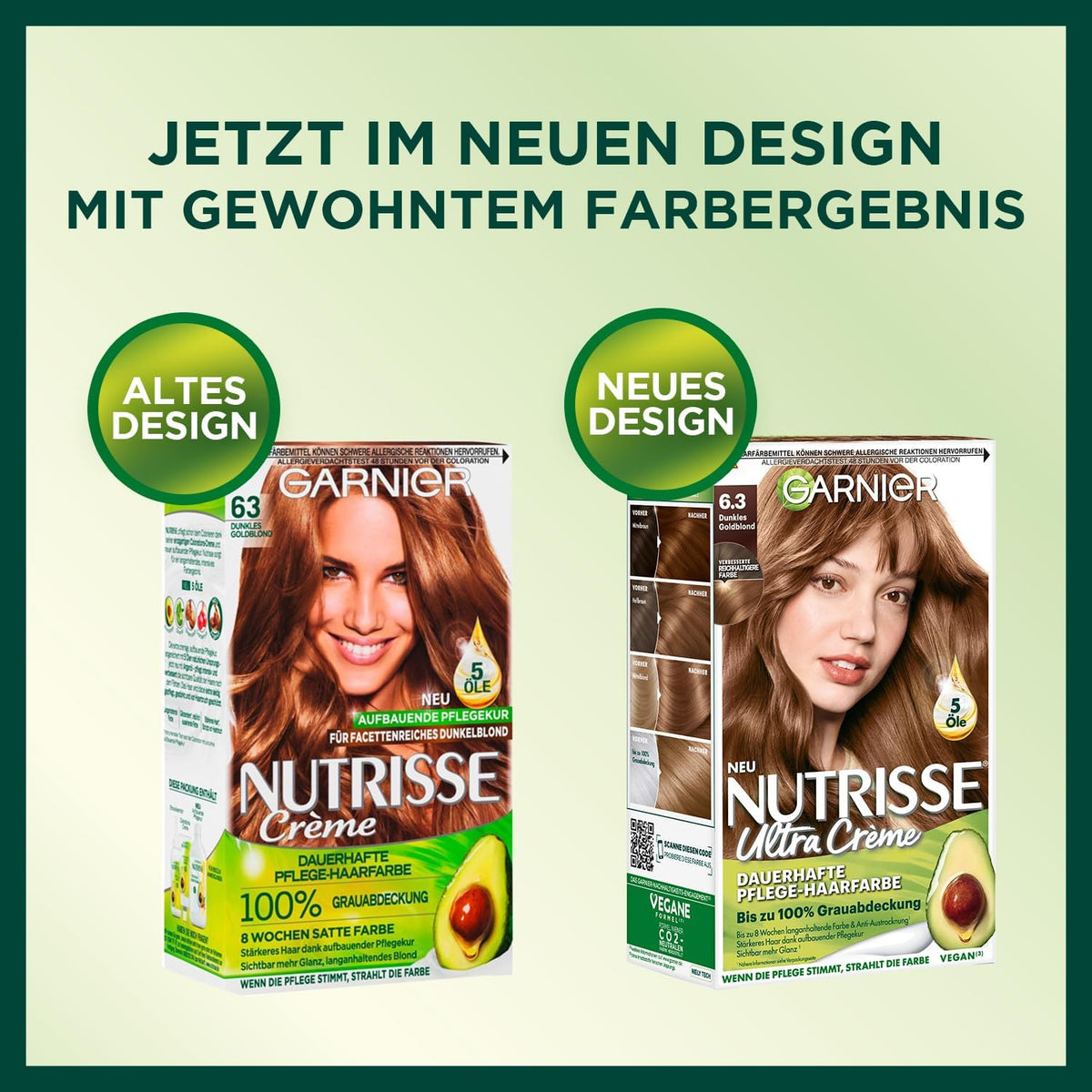 Garnier Nutrisse Ultra Color Permanent Hair Dye, 4.15 Iced Coffee Brown