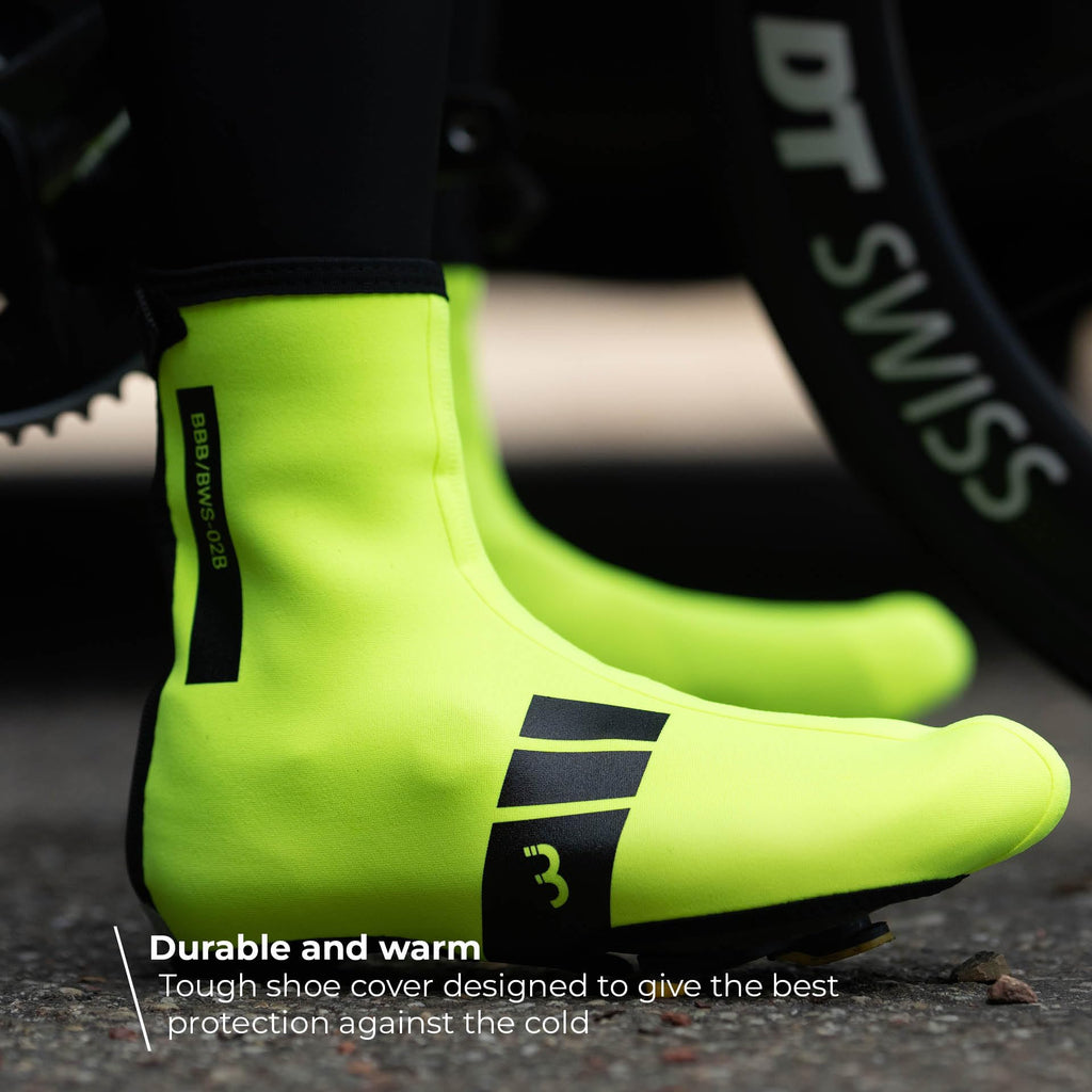 BBB Heavy Duty OSS Winter Cycle Over shoes reflective warm insulated - Black