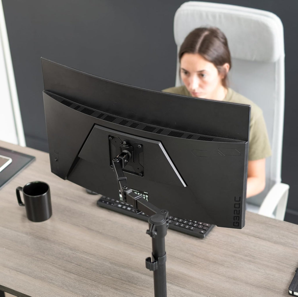 Single Monitor Arm 32 Inch 38 Ultrawide Adjustable VESA VIVO