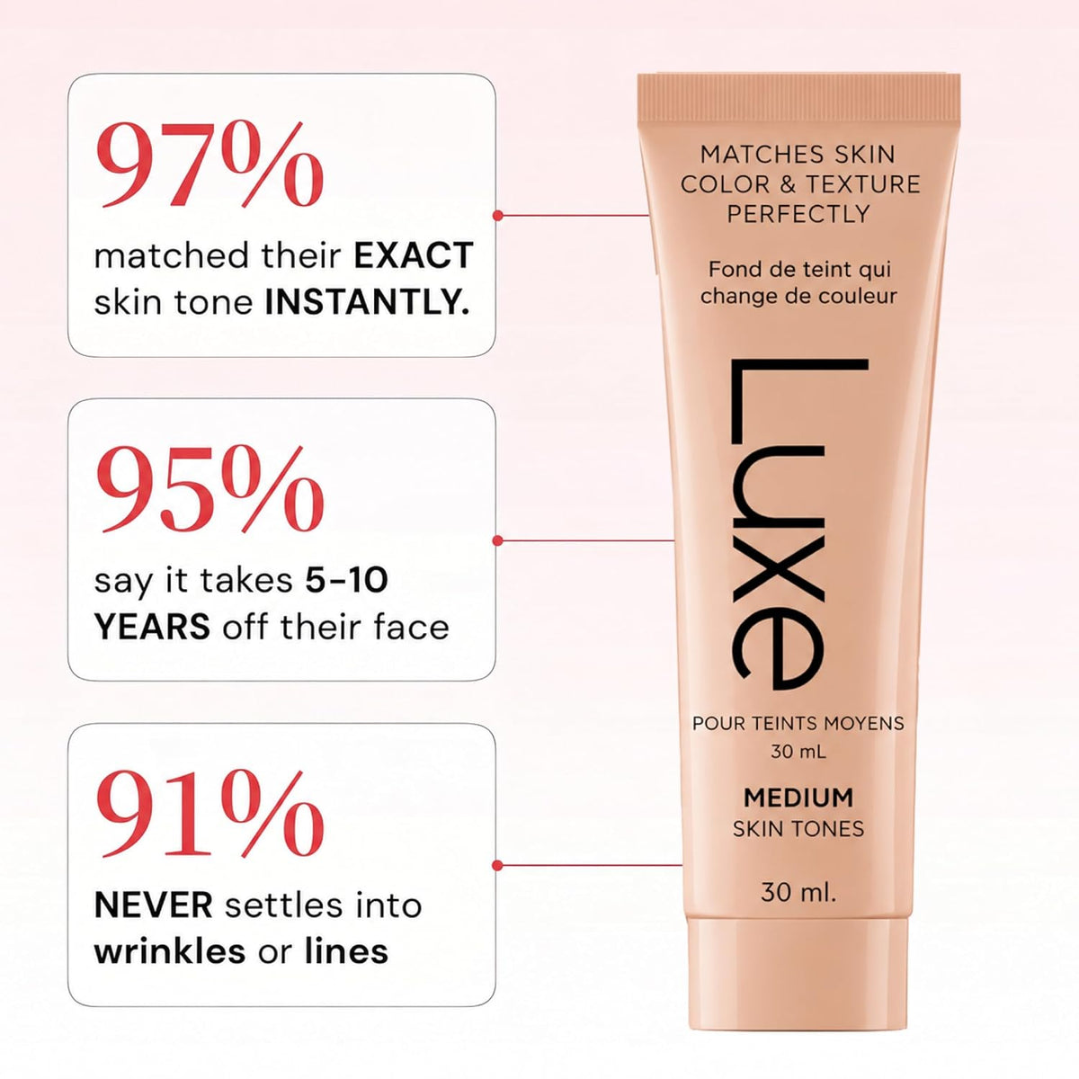 Luxe Color Changing Foundation – Medium