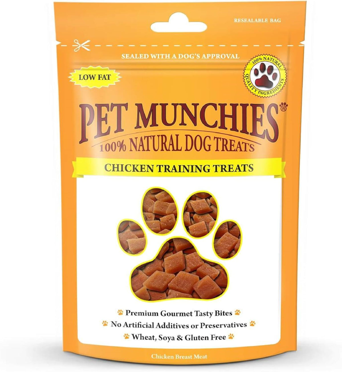 Pet Munchies Venison & Beef Liver Dog Training Treats, Grain Free Tasty Bites with Natural Real Meat, Low in Fat 50g