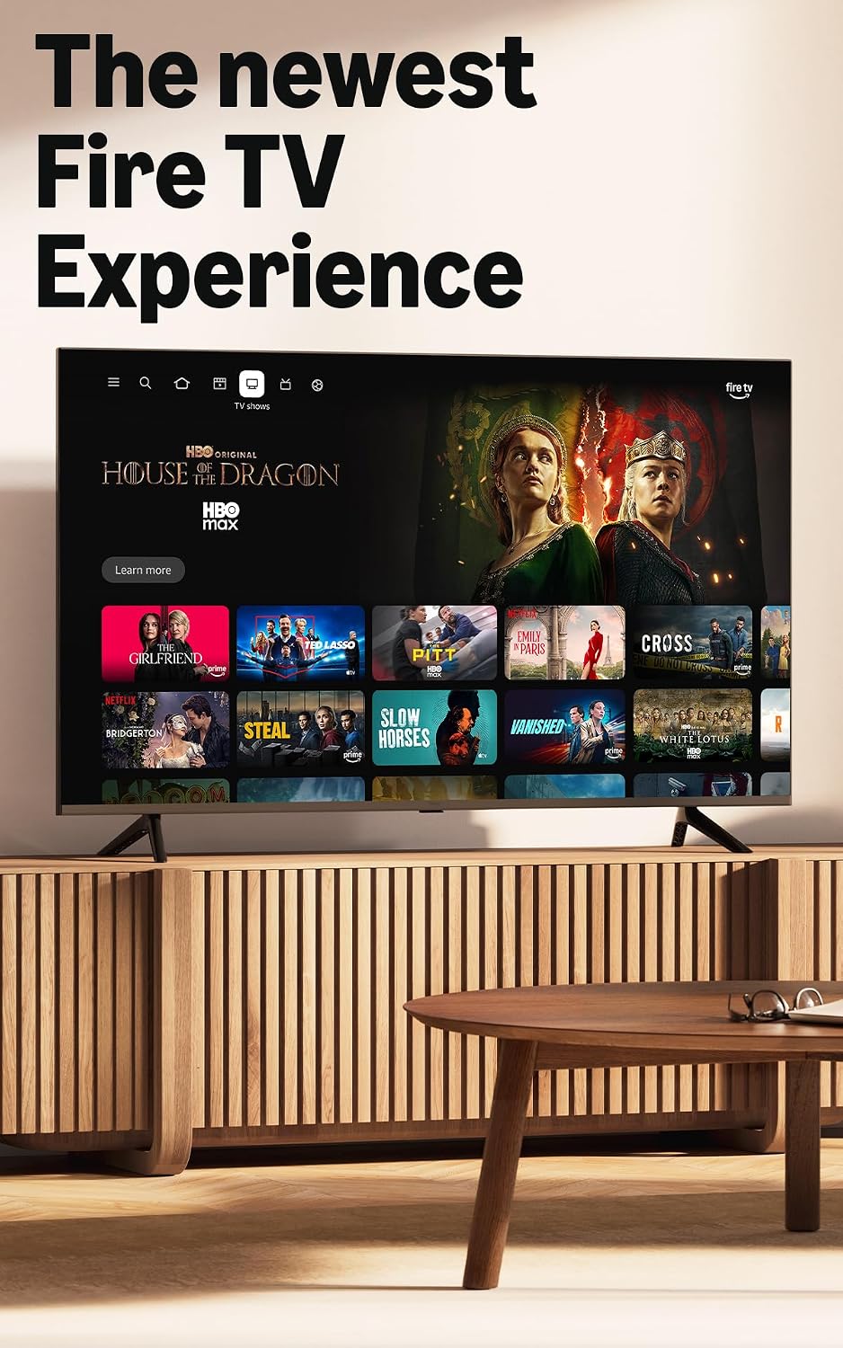 Amazon Fire TV Stick HD (newest gen), free & live TV, Alexa Voice Remote, powered by the TV, effortless setup, find TV programmes faster with Alexa+