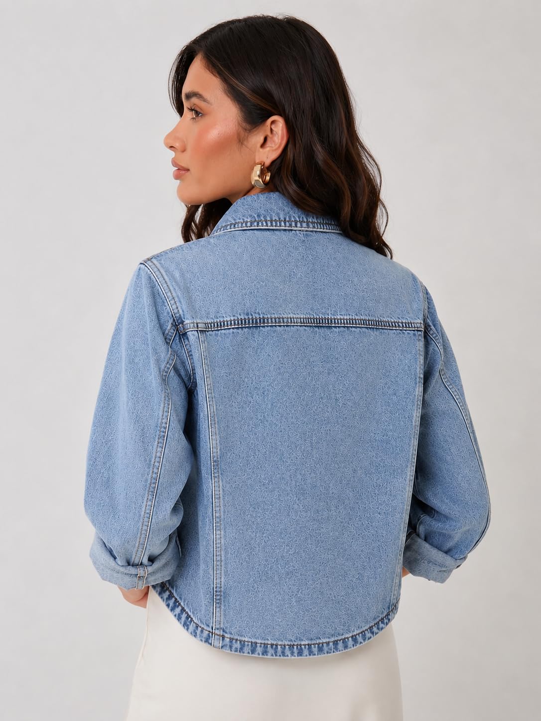 UC Ex High Street Brand Summer Denim Jackets Women, Ladies Button Up Jean Jacket