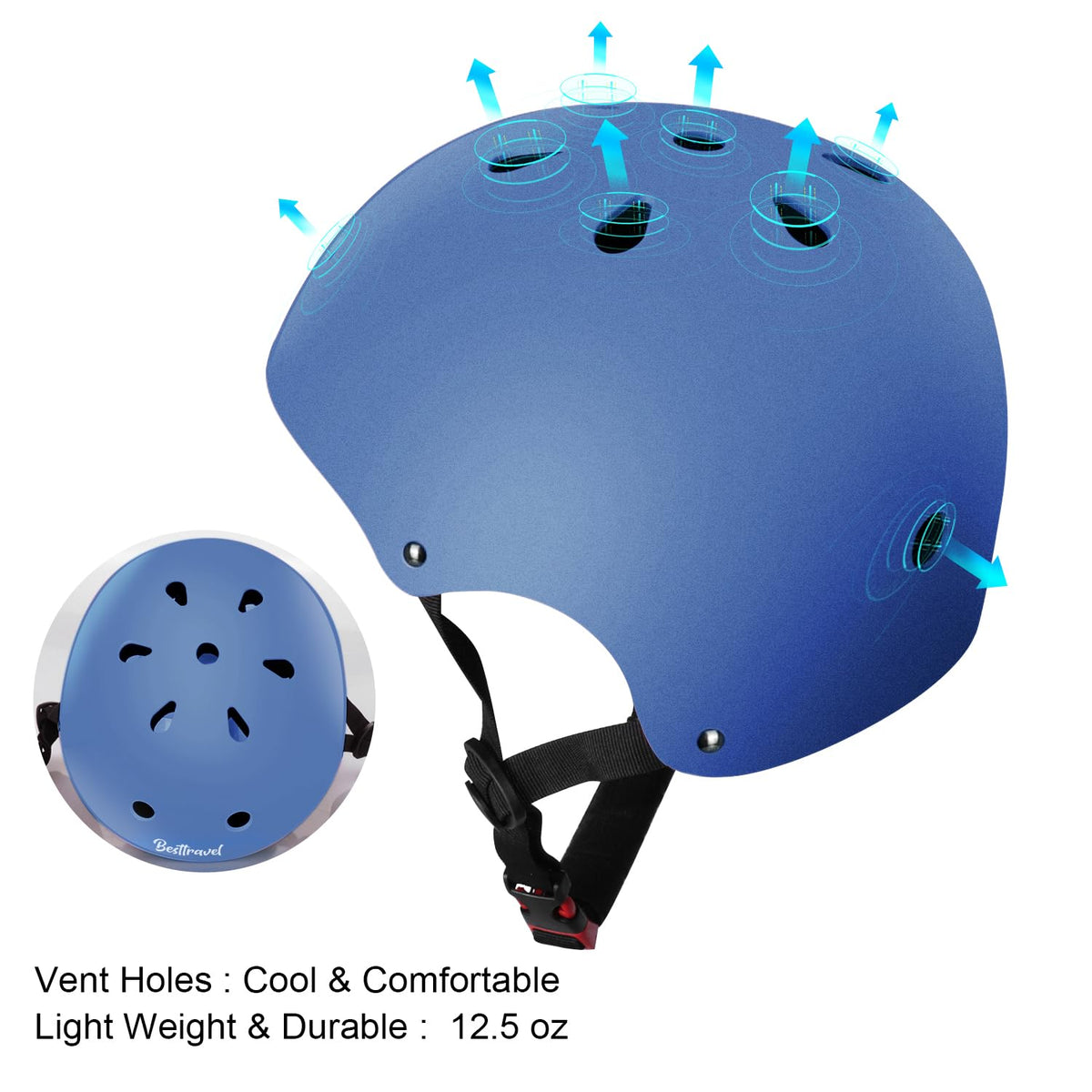 Besttravel Kids Helmet, Toddler Helmet Adjustable Toddler Bike Helmet Ages 3-8 Years Old Boys Girls Multi-Sports Safety