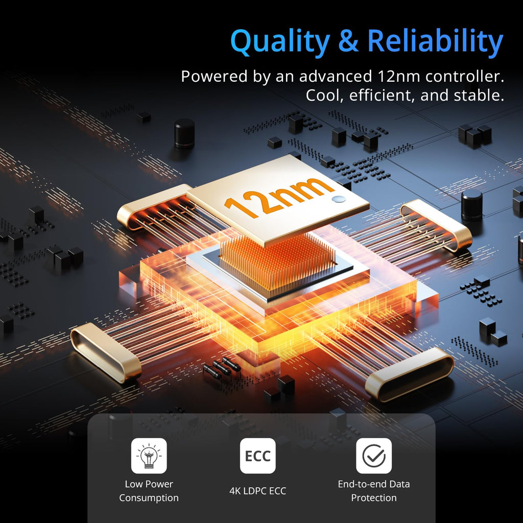 SIX NVME M.2 SSD PCIe 4.0-1TB m.2 2280 ssd, Read UP to 7350MB/s 1TB for Gaming PS5 Memory Storage Expansion with Heatsink, Internal Solid State Hard Drive PCIe gen 4x4 Nvme for Laptop Desktop pc