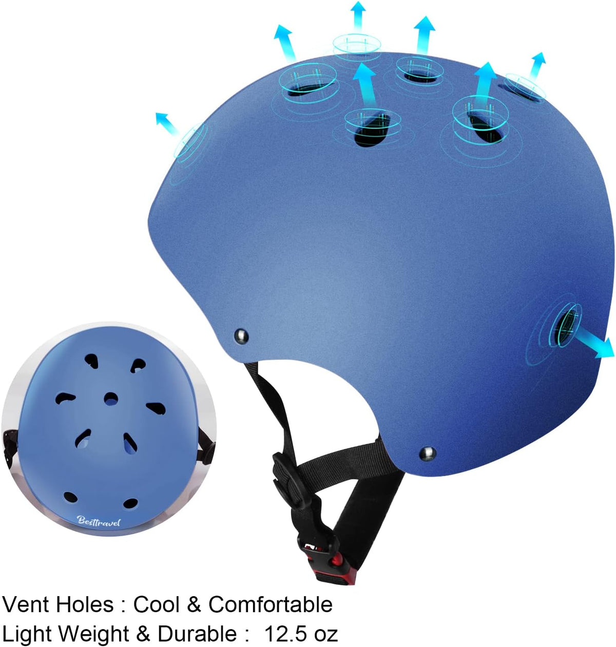 Besttravel Kids Helmet, Toddler Helmet Adjustable Toddler Bike Helmet Ages 3-8 Years Old Boys Girls Multi-Sports Safety