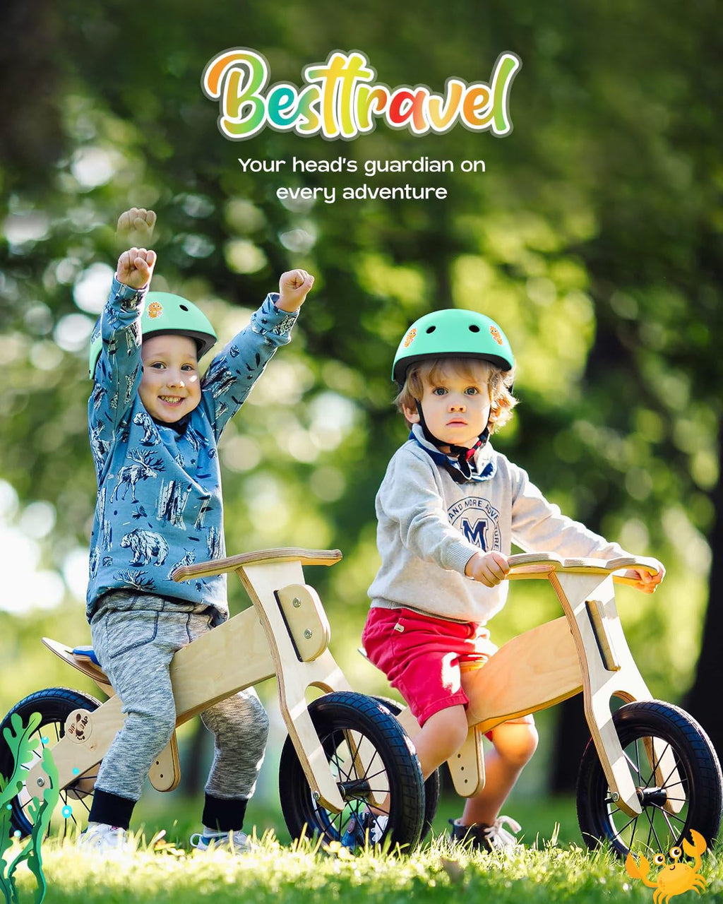 Besttravel Kids Helmet, Toddler Helmet Adjustable Toddler Bike Helmet Ages 3-8 Years Old Boys Girls Multi-Sports Safety