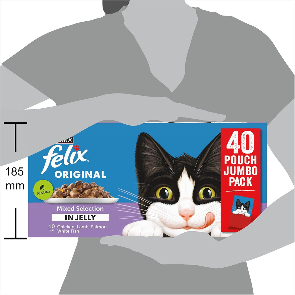 FELIX Original Mixed Selection in Jelly Wet Cat Food 40x85g
