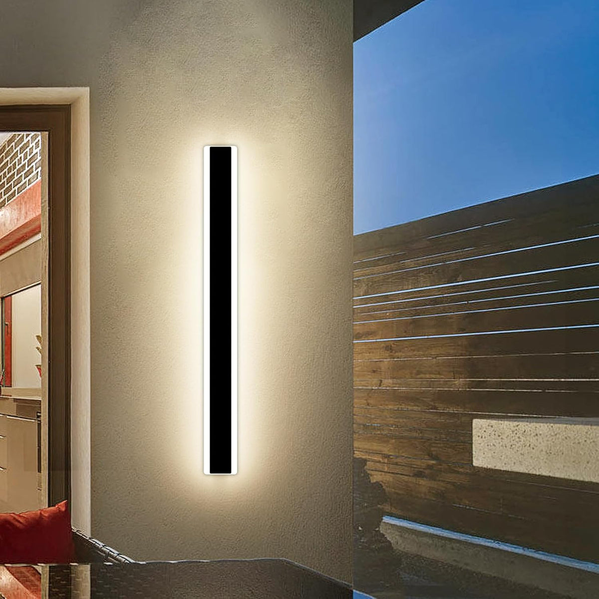Outdoor LED Wall Light 80cm 31W IP65 Modern Strip Garden Lamp Mikeru