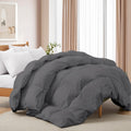 Double Duvet 10.5 Tog Goose Feather Down 200x200cm Cotton Washable Quilt Deodar