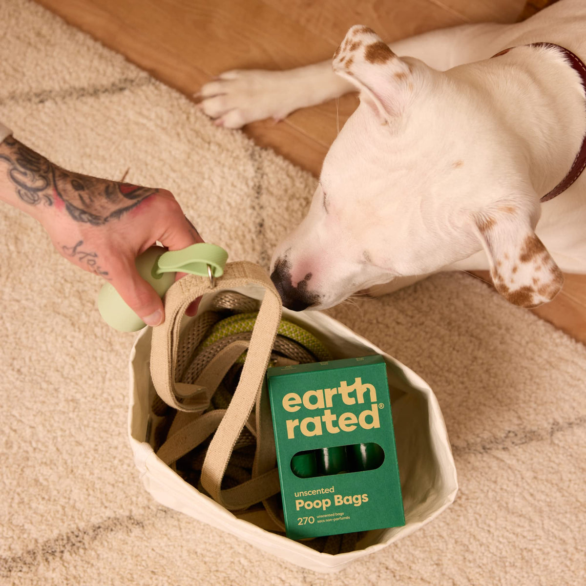 Earth Rated Dog Poo Bags, Guaranteed Leak Proof and Extra Thick Waste Bag Refill Rolls For Dogs, Lavender Scented, 120 Count