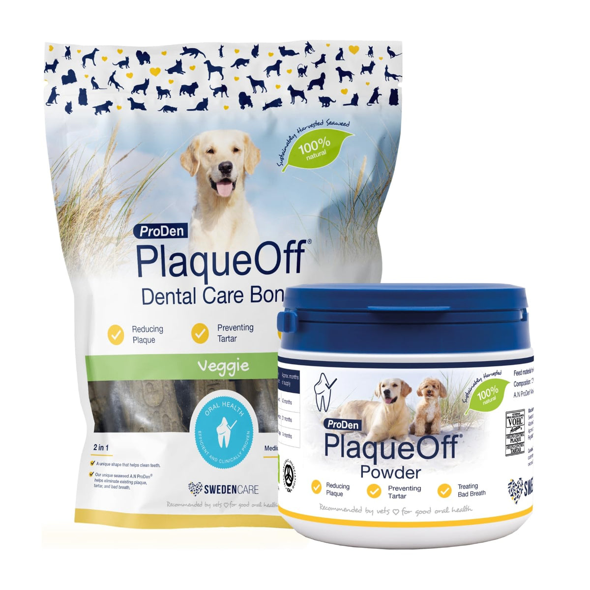 ProDen PlaqueOff 180g Powder for Dogs - VOHC Accepted 18-Month Supply