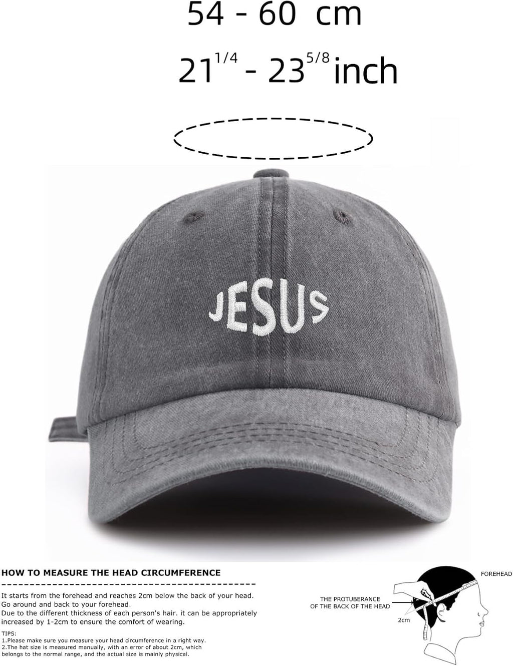 Washed Baseball Cap Embroidered Adjustable Vintage Dad Hat Casual Outdoor Cap for Men Women