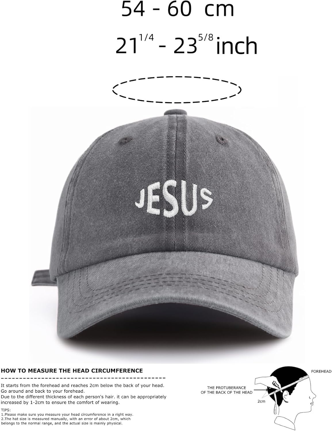 Washed Baseball Cap Embroidered Adjustable Vintage Dad Hat Casual Outdoor Cap for Men Women