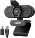 Acer A640 4K Webcam for PC with Sony Sensor PDAF Autofocus AI Noise Canceling Mic Privacy Shutter USB A to C Adapter Computer Camera for Gaming Streaming Meetings Switch 2 Camera Teams Zoom Facetime