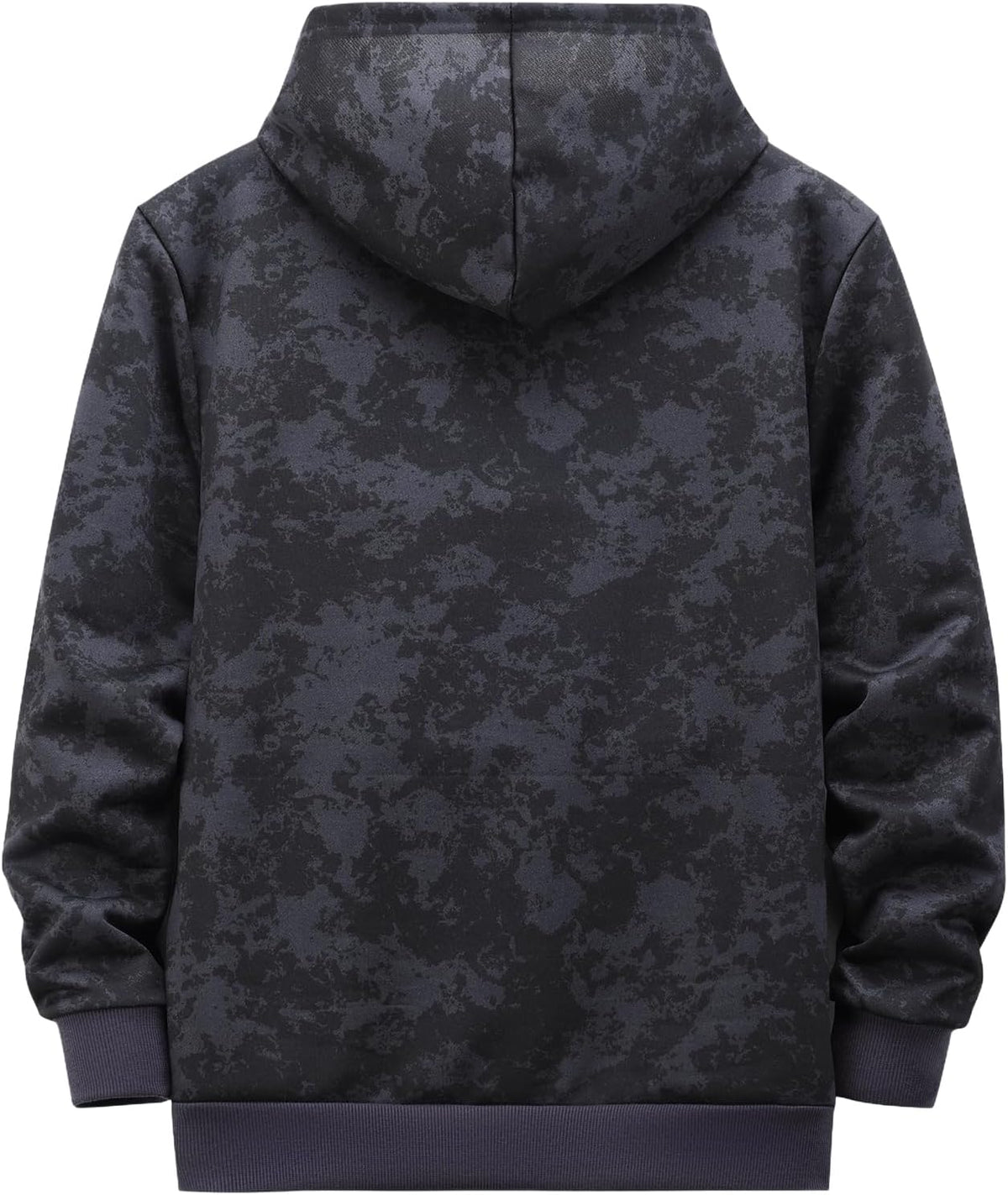 Men's Spring/Autumn Thin Long-Sleeved Pocket Tie-Dye Camouflage Zipper Hooded Sweatshirt Fashionable Casual Sports Tops
