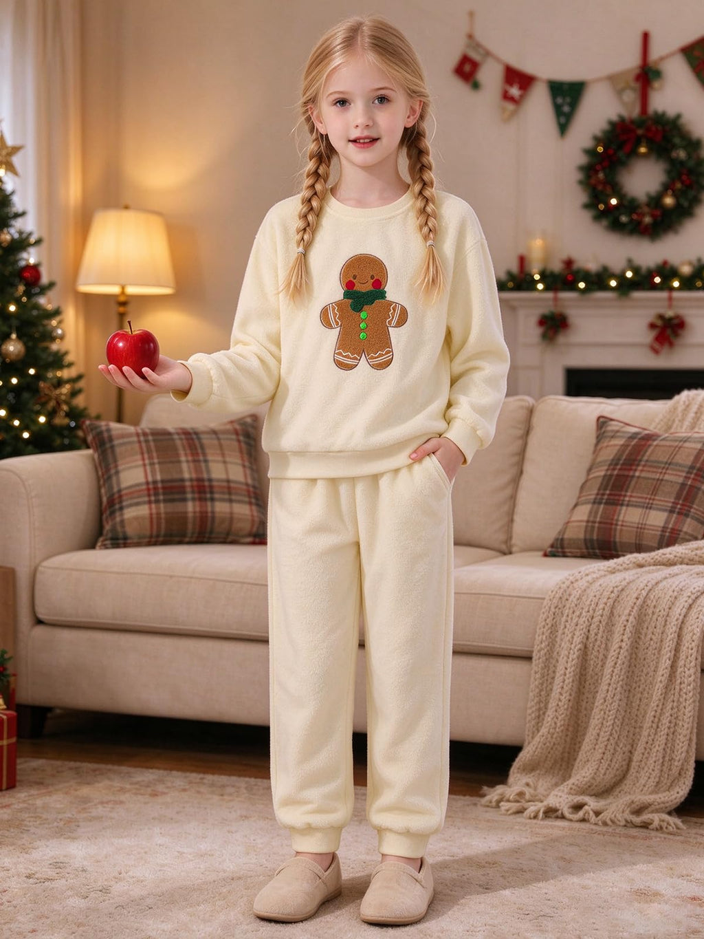 URMAGIC Girls' 2-piece Outfits Clothes Pants Tops Set Sweatpant Sweatshirt