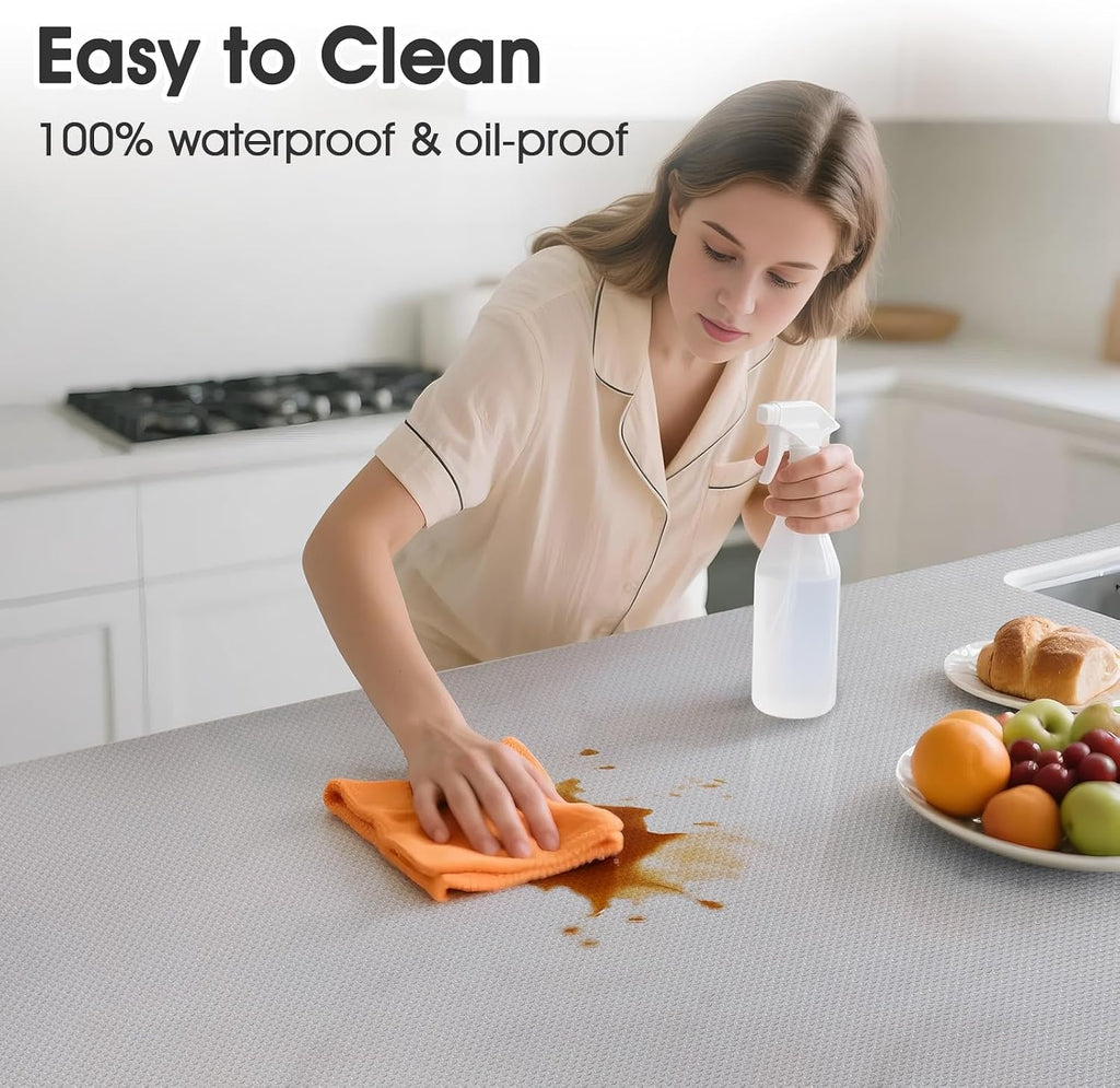 Fridge Shelf Liner 50x600cm Clear Food Grade EVA Non Adhesive Viseeko Kitchen Mat