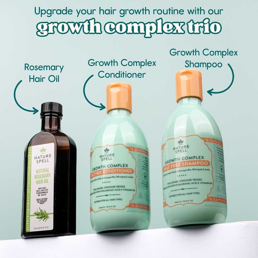 Nature Spell Rosemary Oil for Hair Growth with Root Comb Applicator, 150ml