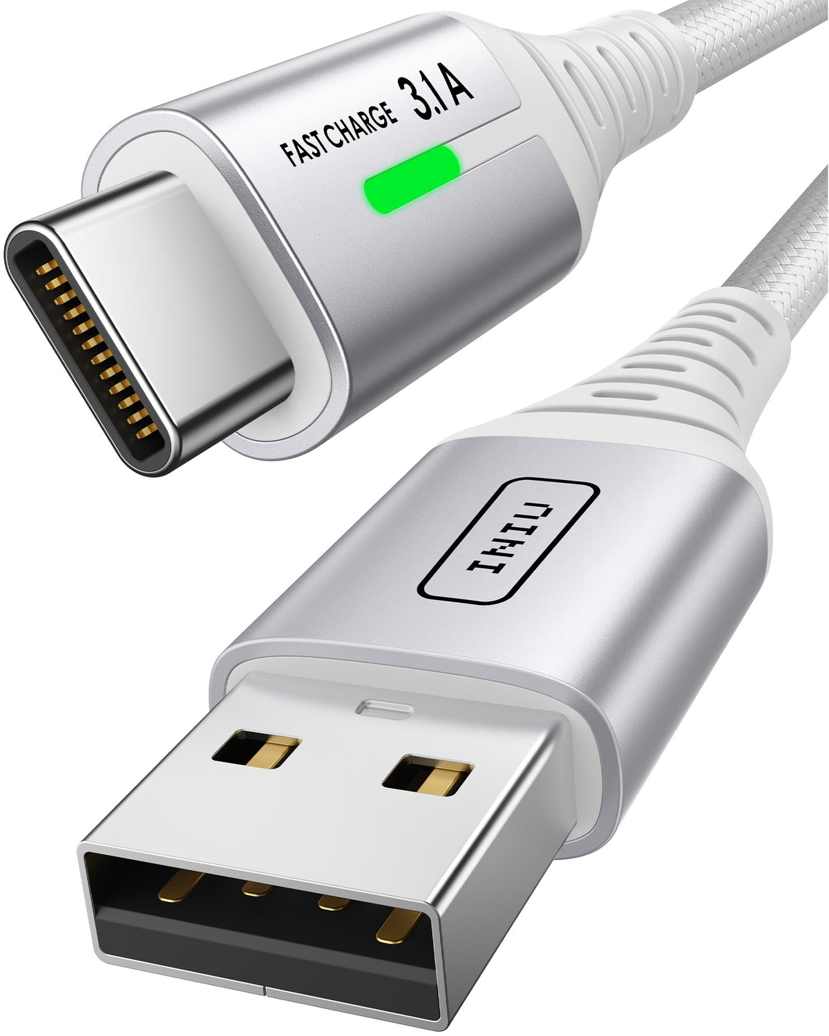 INIU USB C Charger Cable, [2m] USB A to USB C Charging Cable 3.1A