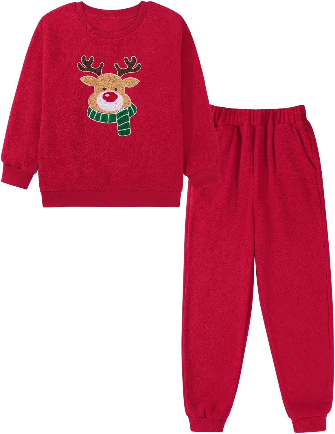 URMAGIC Girls' 2-piece Outfits Clothes Pants Tops Set Sweatpant Sweatshirt