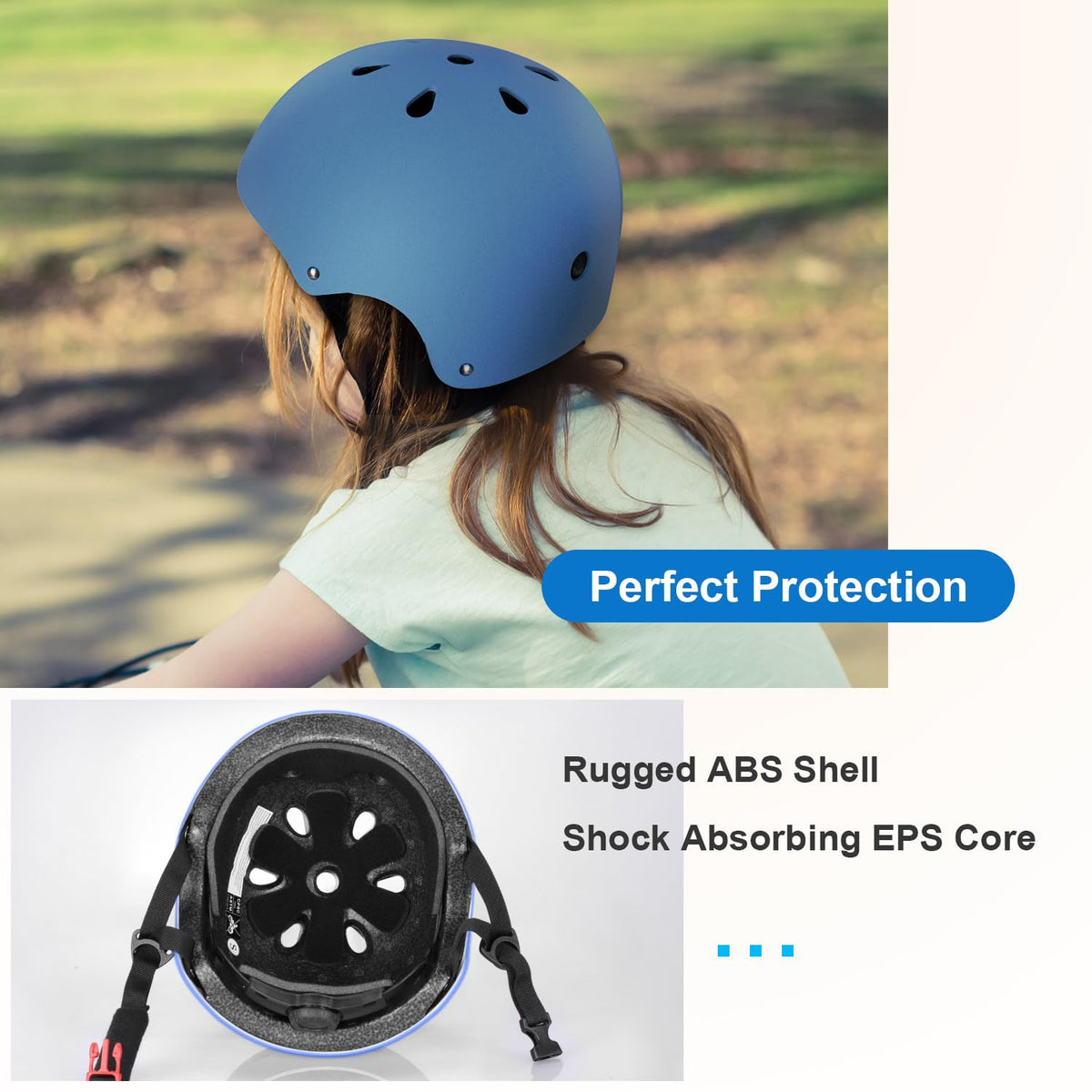 Besttravel Kids Helmet, Toddler Helmet Adjustable Toddler Bike Helmet Ages 3-8 Years Old Boys Girls Multi-Sports Safety