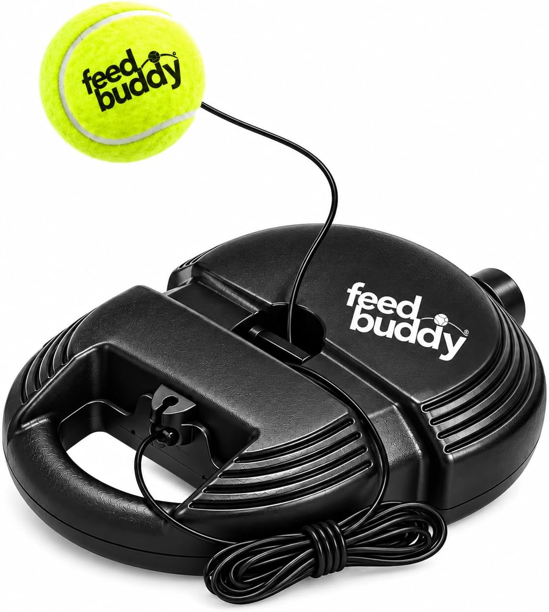 FEED BUDDY Tennis Trainer – Solo Practice Training Aid with Ball.