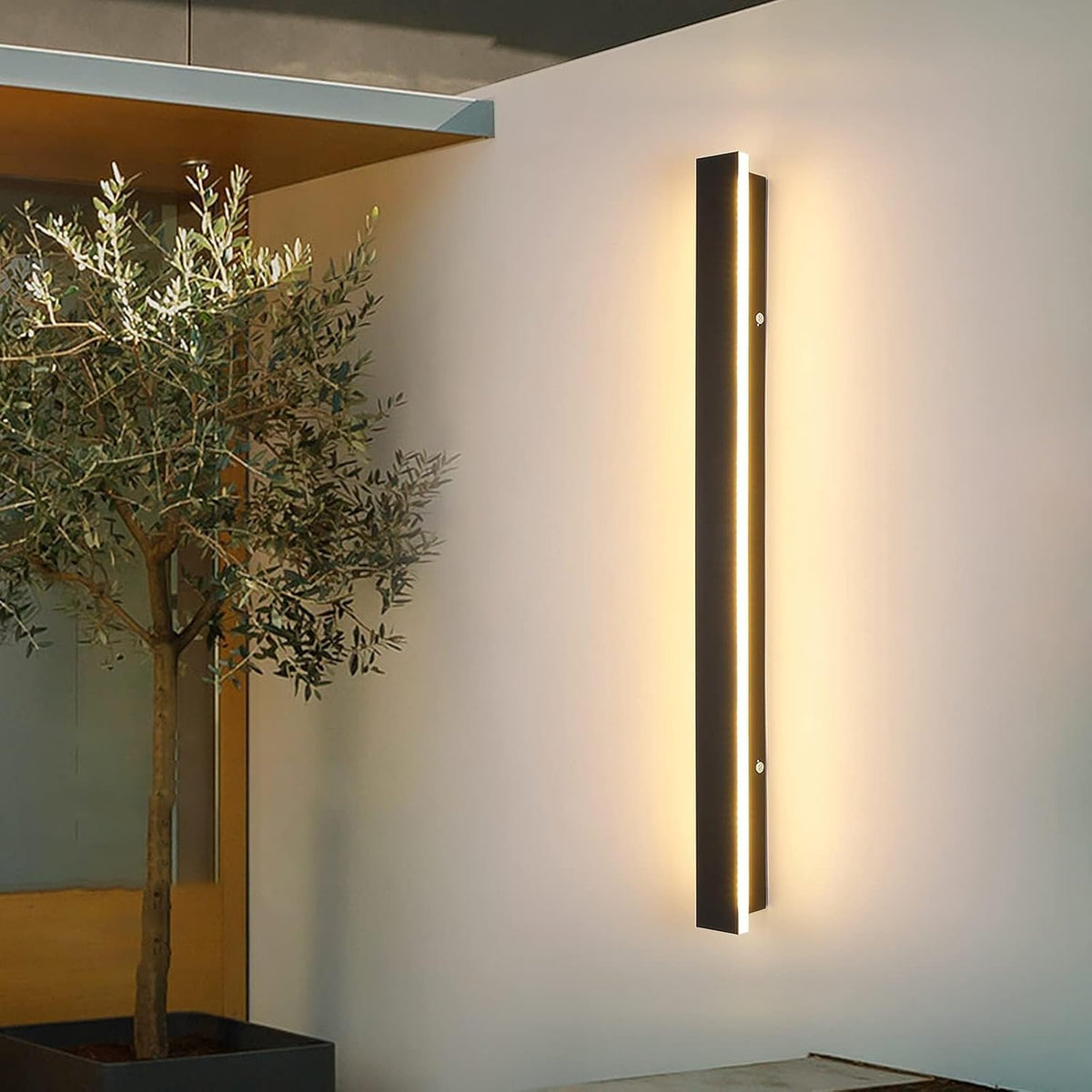 Outdoor LED Wall Light 80cm IP65 3 Colour Modern Strip Garden Lamp Mikeru