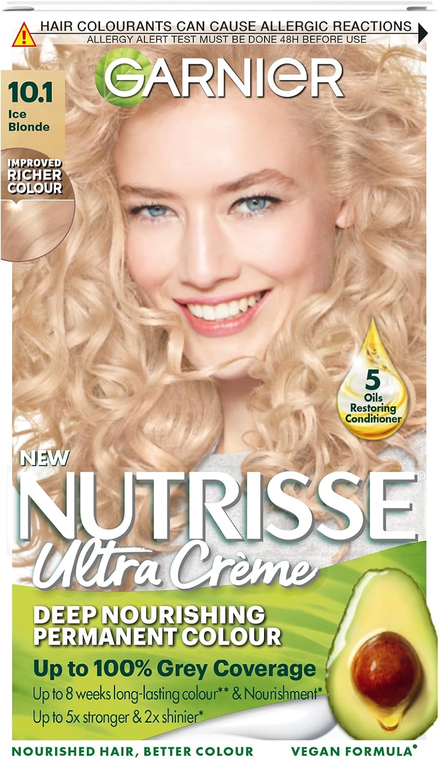 Garnier Nutrisse Ultra Color Permanent Hair Dye, 4.15 Iced Coffee Brown