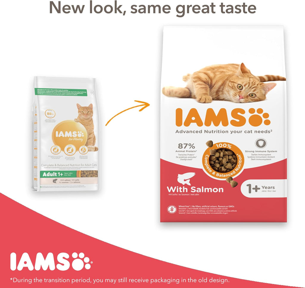 IAMS Adult Complete Dry Cat Food Chicken 3kg - Supports Strong Immune System