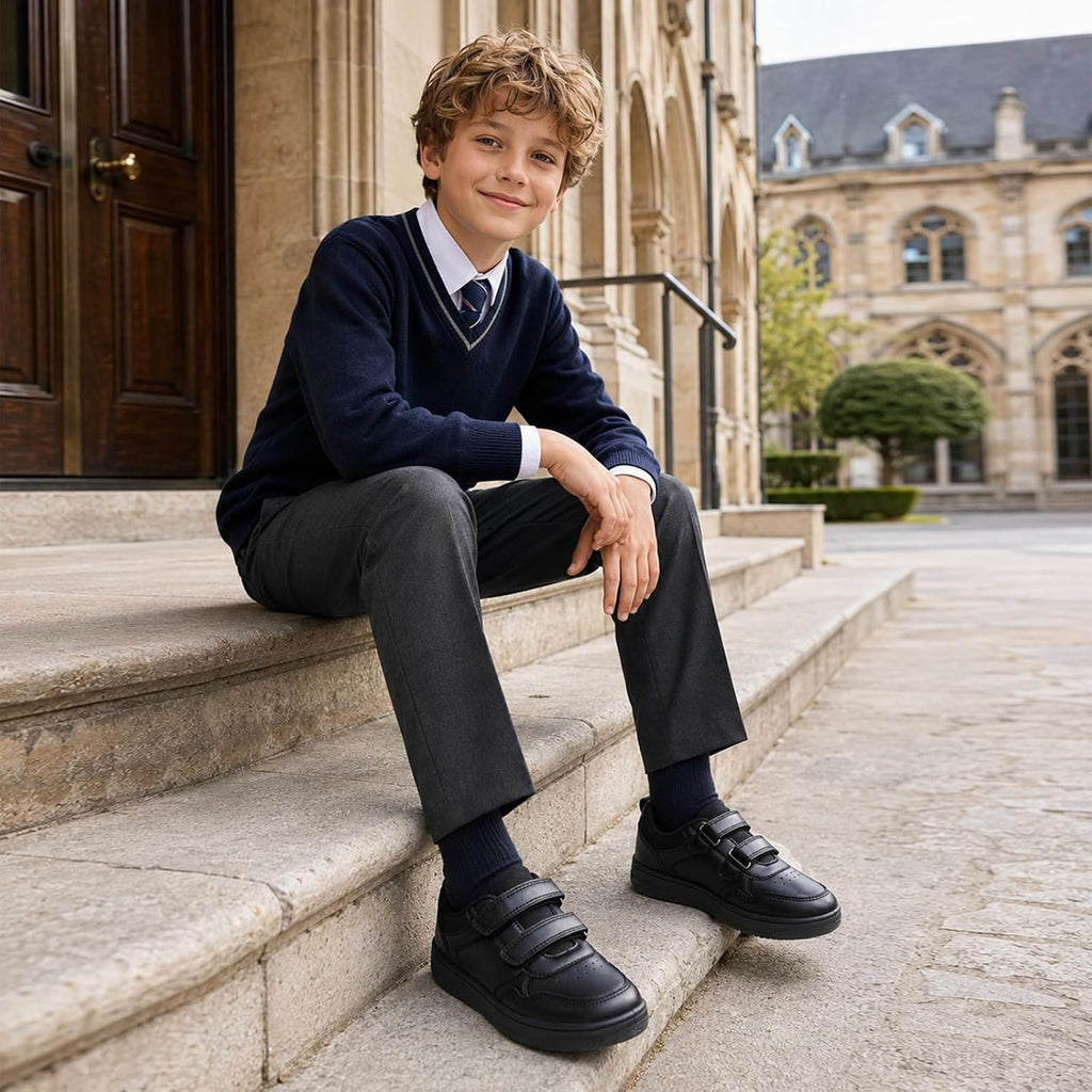 Boys School Shoes Kids Uniform Trainers Girls Sneakers