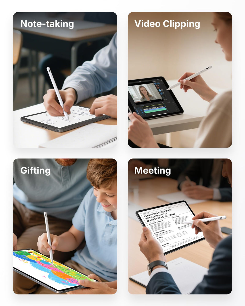 Metapen Pencil A8 for iPad 2018-2026, (2X Faster Charge), Pixel Precision