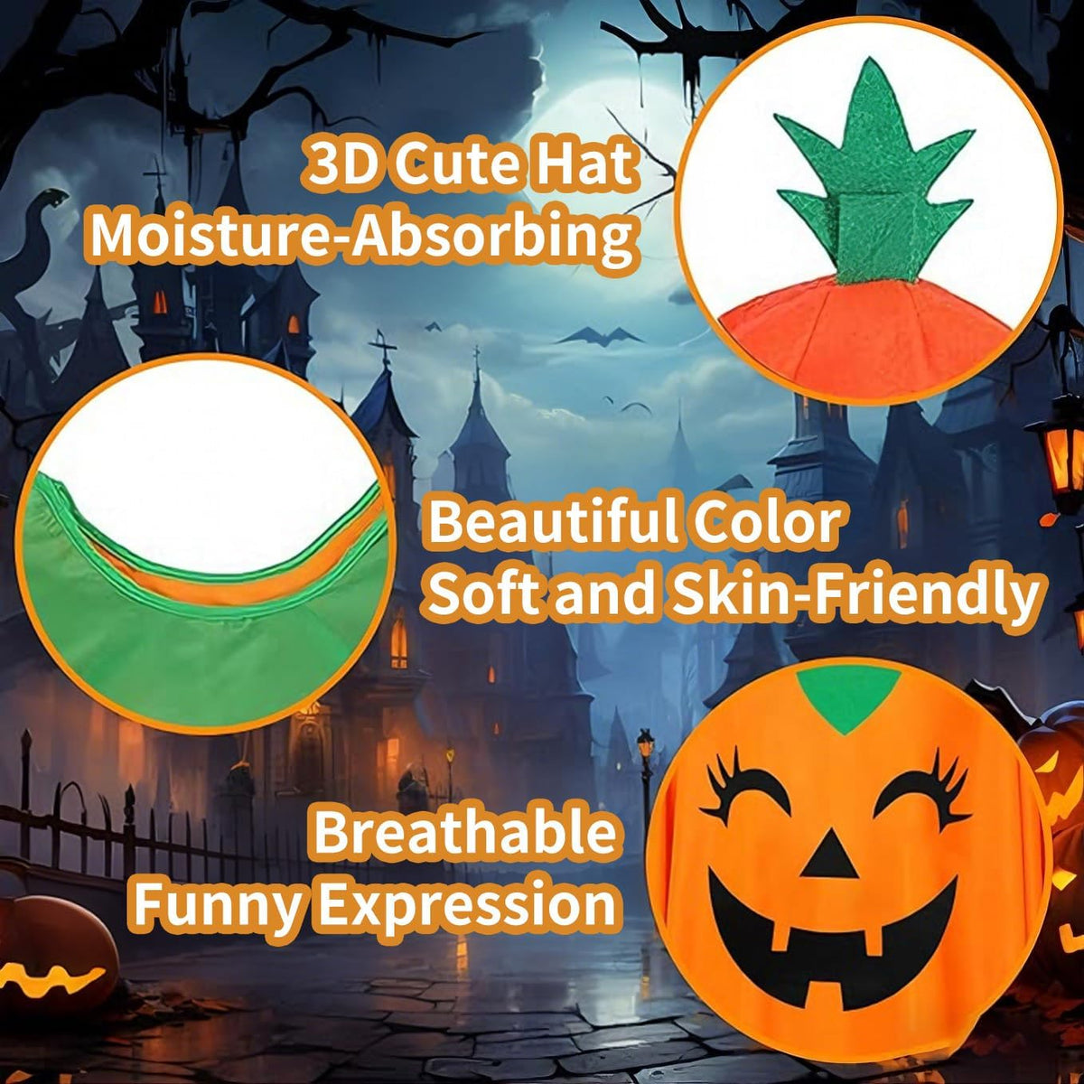 Pumpkin Costume Women, Halloween Costumes Adult Women with Pumpkin Hat