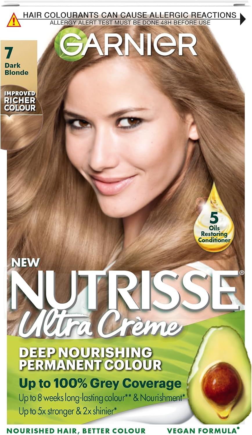 Garnier Nutrisse Ultra Color Permanent Hair Dye, 4.15 Iced Coffee Brown